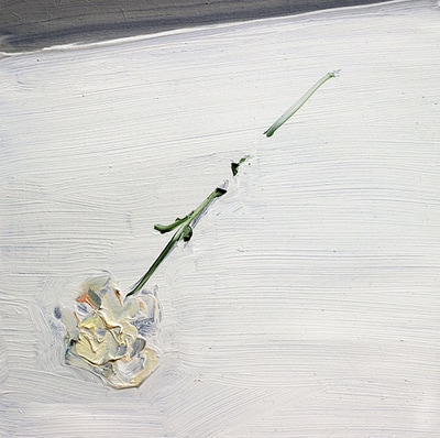 Flower - 20x20cm, Oil on Board, 2015, Martin Hill