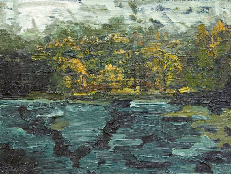 Landscape, 30x40cm, Oil on Board, Martin Hill